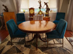DINING ROOM TABLE WITH 6 CHAIRS