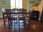 High top Dining Table & Buffet