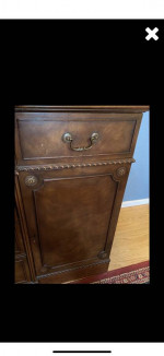 1940’s Antique Side Board Buffet Table. Dining room. Mahogany. Irwin.