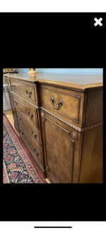 1940’s Antique Side Board Buffet Table. Dining room. Mahogany. Irwin.