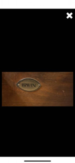 1940’s Antique Side Board Buffet Table. Dining room. Mahogany. Irwin.