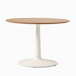 60" Round Dining Table, Natural Oak