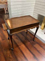 Solid wood side table