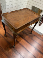 Solid wood side table
