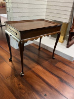 Solid wood side table