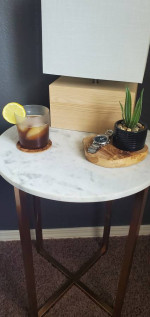 Modern Faux Marble side table