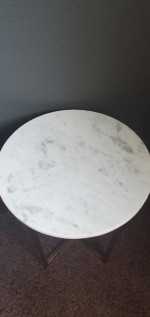 Modern Faux Marble side table