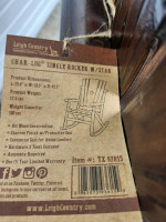 BRAND NEW Rustic Log Rocking Chair and Stool Rocker Star Side Table En