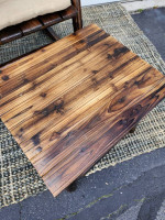 BRAND NEW Rustic Log Rocking Chair and Stool Rocker Star Side Table En