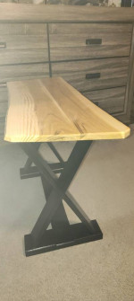 New, solid wood entry table or bench