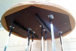 ASHLEY DINETTE ROUND TABLE LIKE NEW VERY CLEAN RETAILS $800 SELL $40