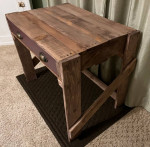 Rustic new nightstand or many use table solid pine sell $35 paid $200