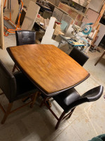 Dining table with four chairs