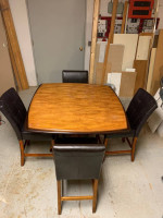 Dining table with four chairs