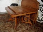 Antique Eastlake Dining Table w/2 Leaves