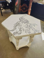 Gorgeous Peacock End Table (V)