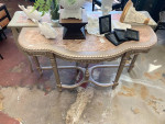 Champagne Gold Console Table ( V )