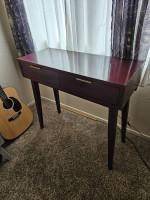 Mid Century Modern Burgandy Side Table from Target