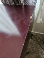 Mid Century Modern Burgandy Side Table from Target