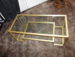 Coffee Table,glass top+lower shelf,metal frame!excellent condition!