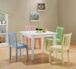 ~Five-Piece Table Set for Kid's with Colorful Chairs~