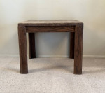 Rustic Solid Wood Large Side End Table