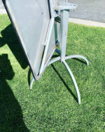 Mid Century  Modern Emu Italy Metal Folding Flip Table Patio Furniture