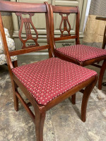 Duncan Phyfe Dining Set- 6 Chairs and Drop Down Table
