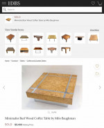 MCM Burl Wood Coffee Table by Milo Baughman! Free Delivery!