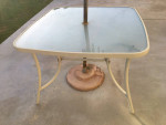 Patio Table with Umbrella Hole