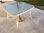 Patio Table with Umbrella Hole