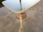 Patio Table with Umbrella Hole