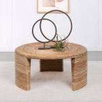 **Coffee Table with Island Vibes made with Natural Rattan! NEW!