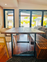 Modern Live Edge Acacia wood dining table