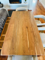 Modern Live Edge Acacia wood dining table