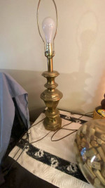 ANTIQUE SOLID BRASS TABLE LAMPS