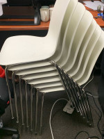Real wood table, expandable+chairs