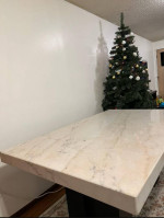 Camila 70" Rectangle Marble Dinning table set