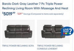Leather Sofa and Loveseat Set