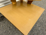 Saltman Art Deco American Blonde Two Tier Square End or Lamp Table!