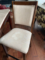 DINING TABLE & 4 CHAIRS - MARBLE TOP