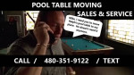PROFESSIONAL POOL TABLE MOVING