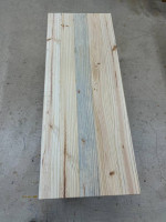 Pine slab bench/table