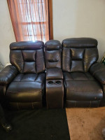 Sofa and loveseat leather