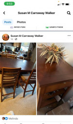 Kitchen table and buffet