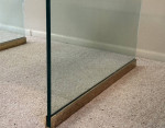 Vtg Leon Rosen Pace Modern Brass Glass Petite Coffee Cocktail Table