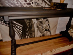 Black Antique Library Table