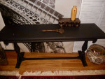 Black Antique Library Table