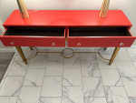 Hooker Furniture Melange Lady in Red Console Table Entryway Table!