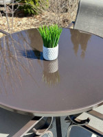 5 Piece Outdoor Patio Dining Set 1 Table & 4 High Back Chairs!